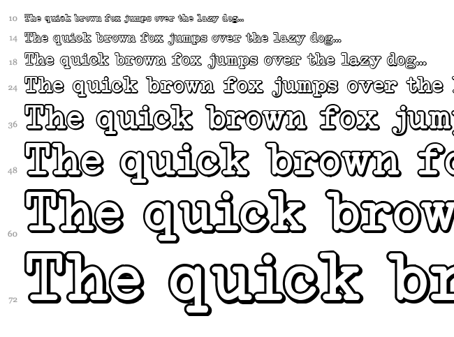 NeoBulletin font waterfall